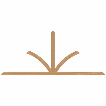 Ekena Millwork Richland Timber Gable Bracket, Western Red Cedar, 108"W x 45"H x 1 1/2"D x 3 1/2"F, 10/12 Pitch GBW108X45X0204RIC00SWR